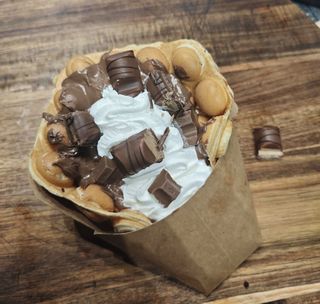 Waffles Kinder fructe