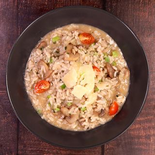 Ризото с горски гъби и манатарки