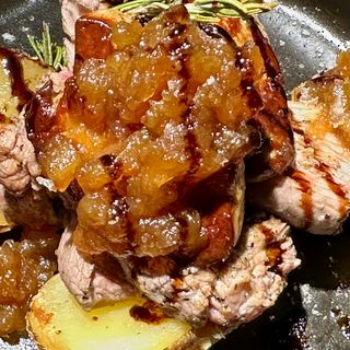 Dados De Filete con foie