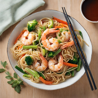 Nouilles crevettes