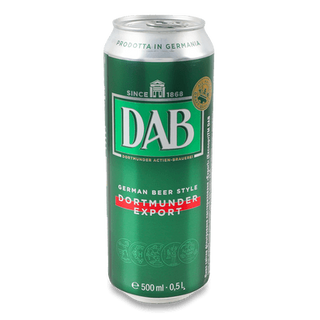 Пиво DAB Export світле з/б (0,5л)
