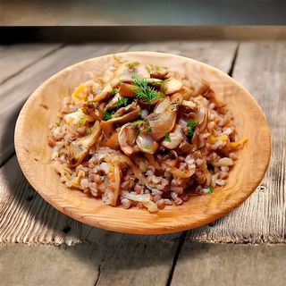 Каша с грибами