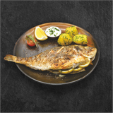 Dorada la gratar cu cartofi