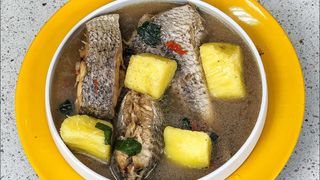 Croaker fish pepper soup with yam