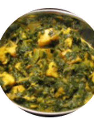 Saag prawns