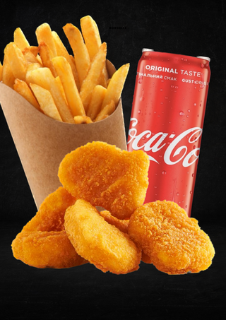 Курячі нагетси + фрі + Кока кола 