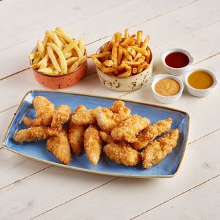 Menú 12 Tiras crujientes (Especial para 2)