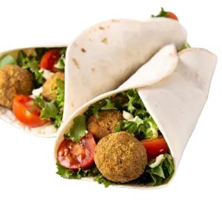 Falafel em Tortilha