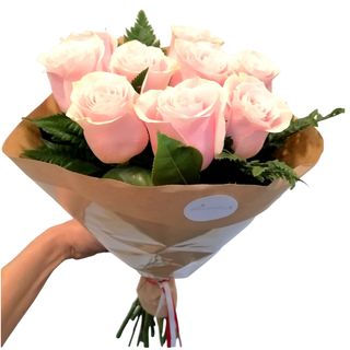 Bouquet 9 Rosas Cor-de-Rosa