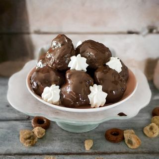 Profitterol panna cacao