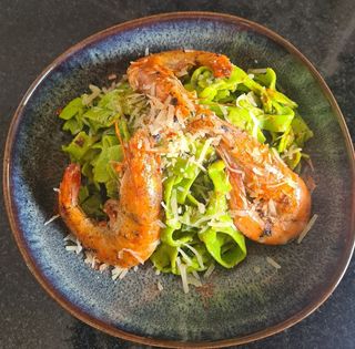 Tagliatelle Épinards Gambas