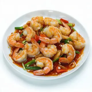 Gambas Con Salsa De Ostras
