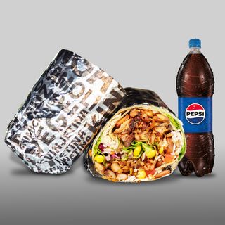 Burrito grande sa svinjetinom + Pepsi 1.5l