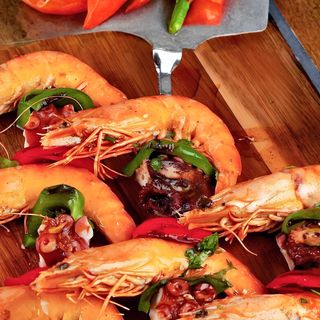 Espetada de Polvo e Gambas