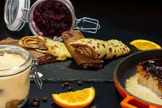 Crno bijele palačinke Nutella