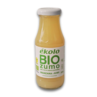 Zumo de manzana y kiwi ecológico 100% exprimido 200ml