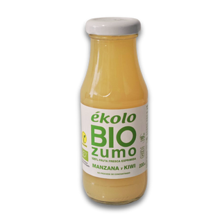 Zumo de manzana y kiwi ecológico 100% exprimido 200ml