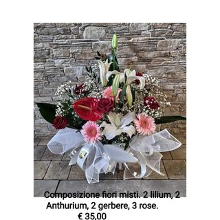 Composizione di fiori misti