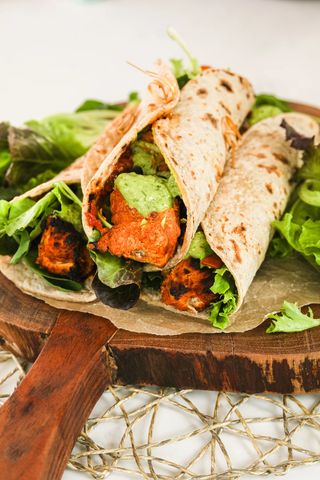 Menù chicken tikka wrap