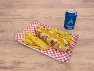 Combo Perrito Loco, Patatas Fritas y Bebida