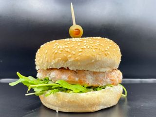 Hambúrguer de Salmão 