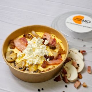 Банош з бринзою і шкварками 350 грам (Страва заморожена)