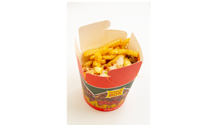 Kebab Box Samo Mięso z frytkami