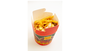 Kebab Box Samo Mięso z frytkami