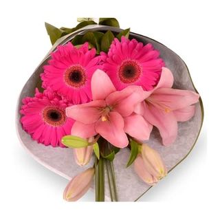 Bouquet con gerbere e lilium