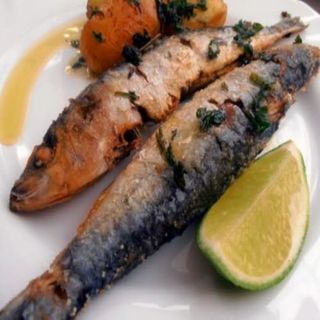 Sardinas a la plancha con ajolio