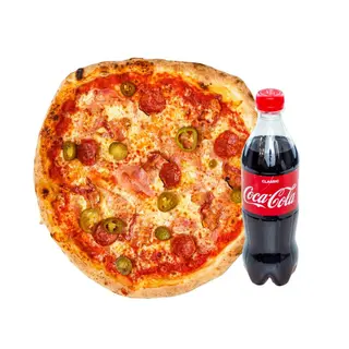 Slavonska pizza + Coca cola 0.5l