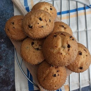 Magdalenas con pepitas de chocolate (8 Uds.) SIN GLUTEN, SIN LÁCTEOS