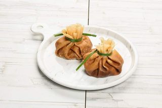 Блины с курицей и грибами