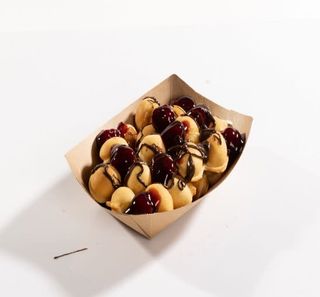 Mini gogosi cu visine si ciocolata