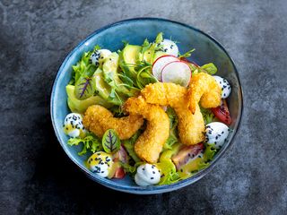 Салат з креветками панко (0,250g)