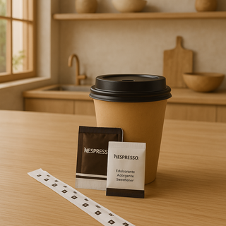 Café con leche sabor turrón