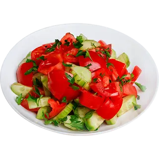 Домати и краставици (100г)