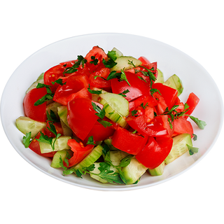 Домати и краставици (100г)