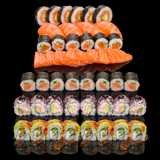 Комбо Сет сьомга (26 бр-525 гр) + Сет макс микс (24 бр-565 гр)