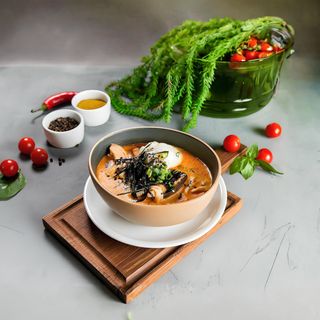 Рамён с креветками