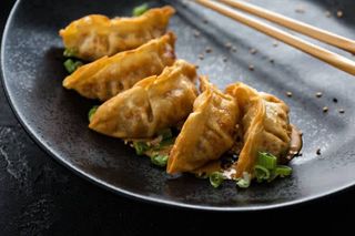 Deed fried pork dumplings