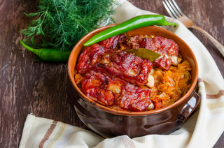 Varza Călită cu afumătură 300g