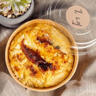 შემწვარი ღომი სულგუნით