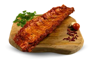 Costilla De Cerdo Caramelizado Asado A Baja Tempura