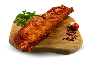 Costilla De Cerdo Caramelizado Asado A Baja Tempura