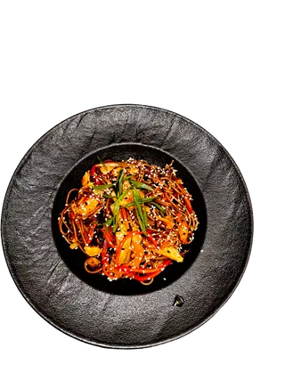 Лапша соба с креветками (350г)