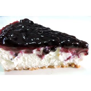 tarta de queso con arándanos