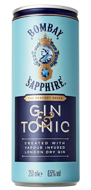 Bombay gin and tonic