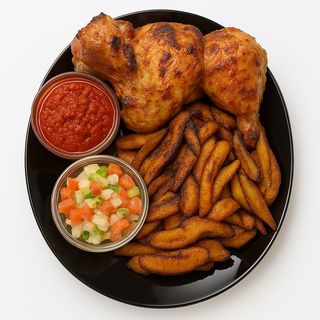 Alloco Au Poulet Frit