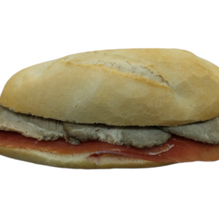 Bocadillo De Mechada,queso,jamon